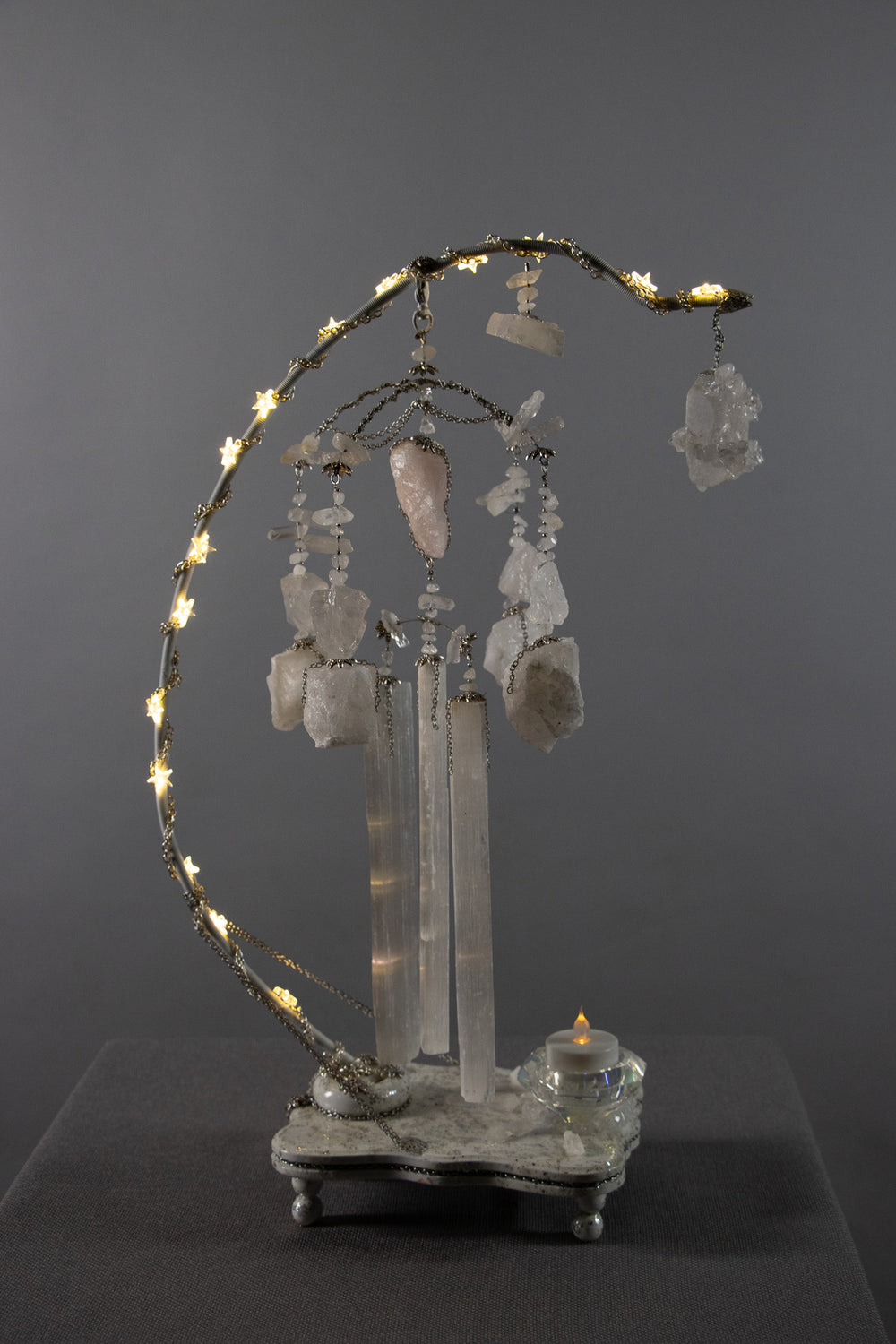 MYSTIC ELEMENTS IN MOTION KINETIC MOBILE CRYSTAL SCULPTURE - ElementsInMotion