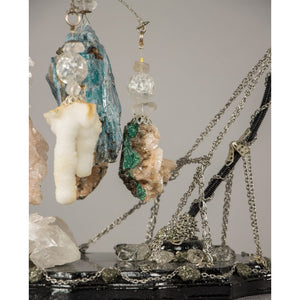 GRANDUAL ELEMENTS IN MOTION KINETIC MOBILE CRYSTAL SCULPTURE