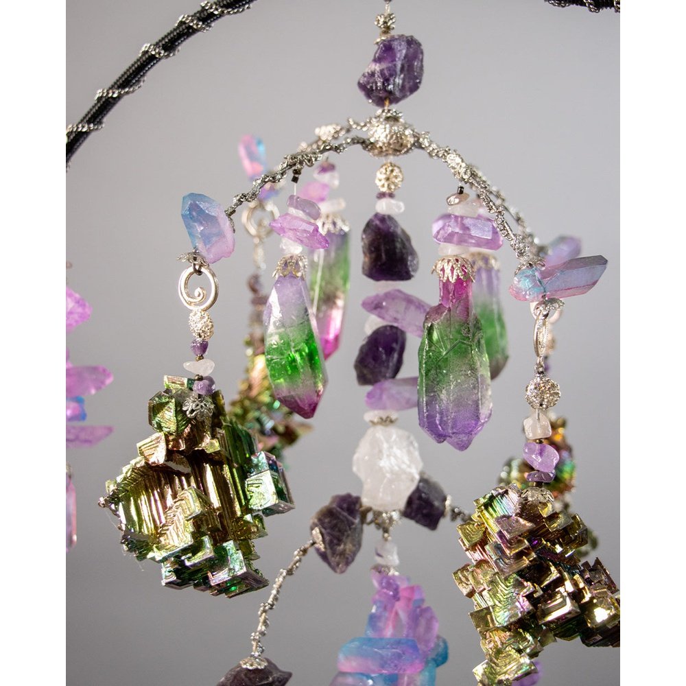 WHIMSEE ELEMENTS IN MOTION KINETIC MOBILE CRYSTAL SCULPTURE - ElementsInMotion