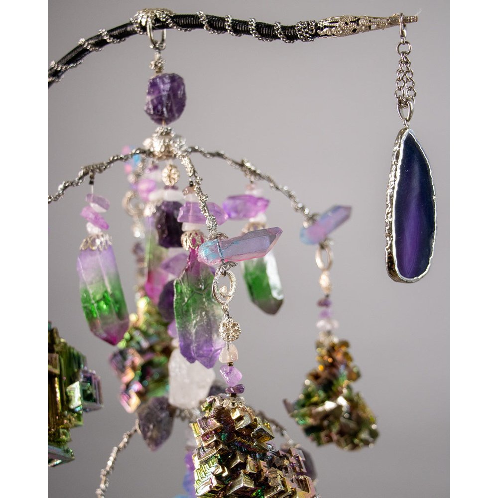 WHIMSEE ELEMENTS IN MOTION KINETIC MOBILE CRYSTAL SCULPTURE - ElementsInMotion