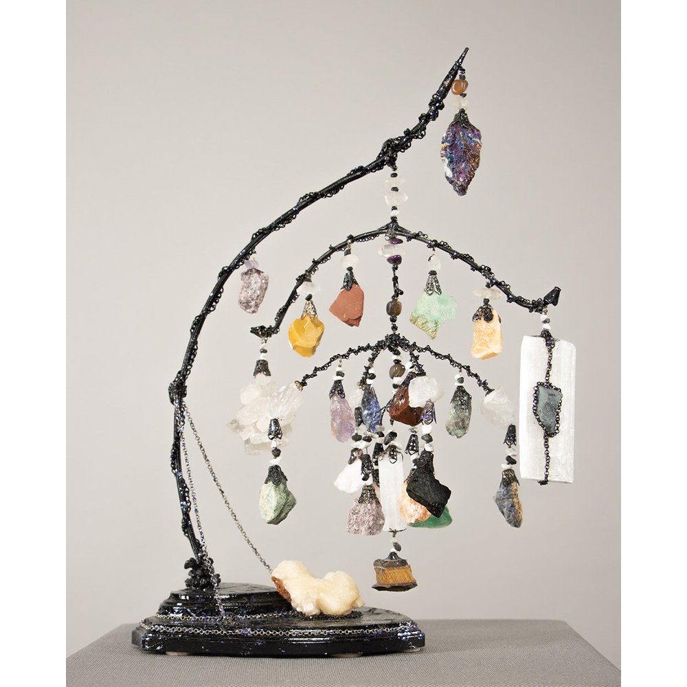 ROCK STAR ELEMENTS IN MOTION KINETIC MOBILE CRYSTAL SCULPTURE ...
